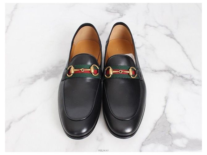 Gucci Mocassini in pelle Web Horsebit - vista 4