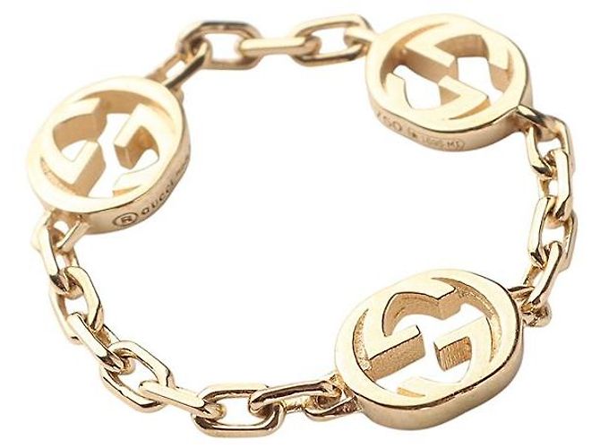 Gucci Anillo entrelazado de oro amarillo Talla - vista 2