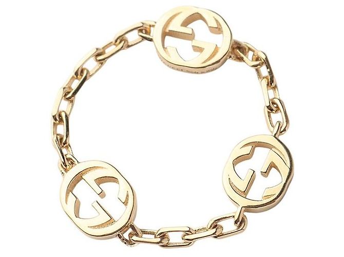 Gucci Anillo entrelazado de oro amarillo Talla - vista 3