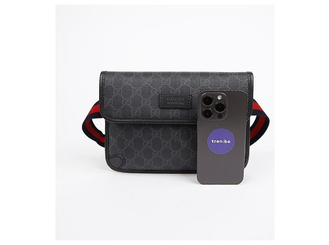 Gucci Borsello cintura GG Supreme Nero - vista 8