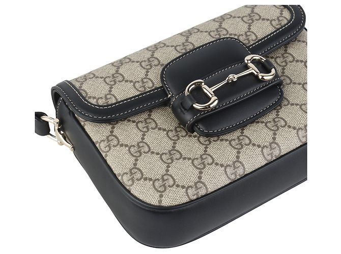 Gucci Borsa a tracolla GG Supreme Horsebit Soft Small - vista 5