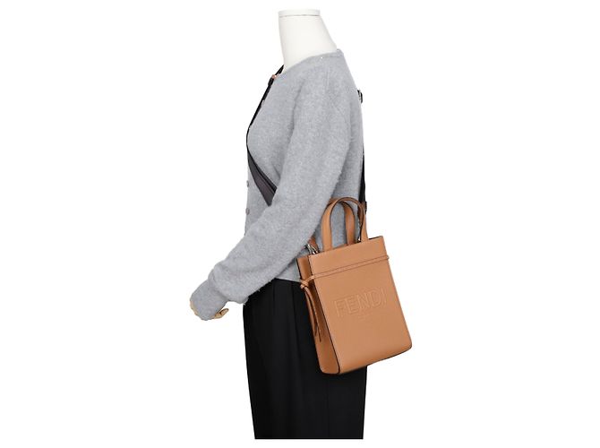 Fendi Borsa a spalla Mini Tote Go Shopper - vista 15