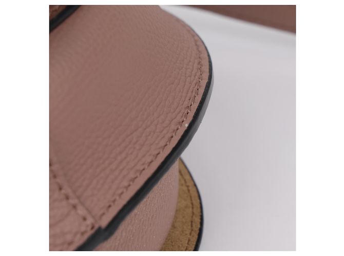 Loewe Gate Pebble Grain Calf Leather Dual Mini Crossbody Dark Blush - vista 9