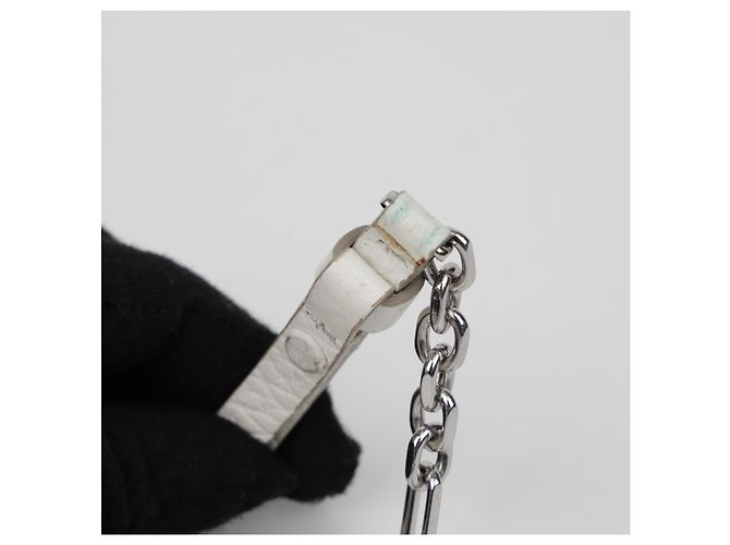 Maison Martin Margiela Mini borsa a secchiello da donna in tela bianca - vista 21