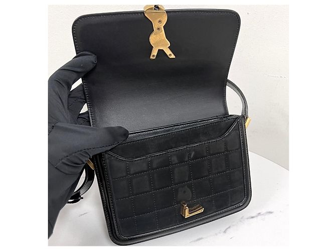 Autre Marque Borsa a tracolla satchel in camoscio Small - vista 13