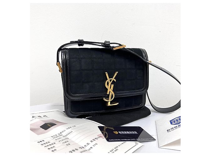Autre Marque Borsa a tracolla satchel in camoscio Small - vista 5
