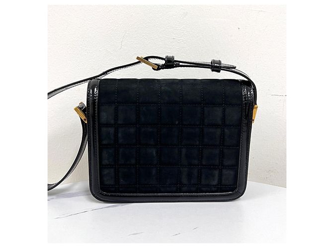 Autre Marque Borsa a tracolla satchel in camoscio Small - vista 7