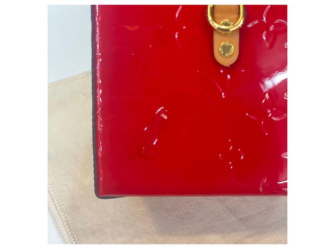 Louis Vuitton Borsa a Tracolla Mini Vernis Red Bleecker Box Bag - vista 11