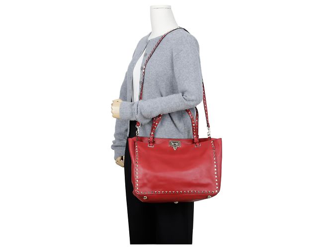 Valentino Rockstud Tote Shoulder Bag - view 17