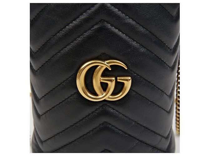Gucci Borsa a tracolla e crossbody Mini Bucket GG Marmont - vista 3