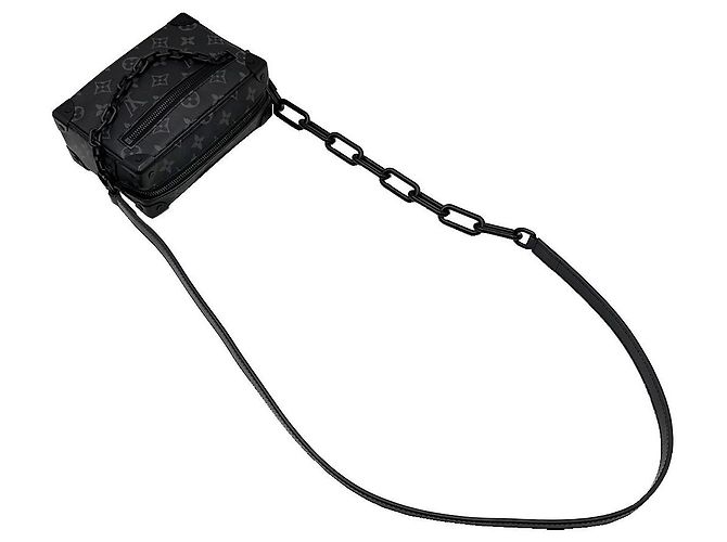 Louis Vuitton Borsa a tracolla Mini Soft Trunk in tela Monogram Eclipse - vista 6