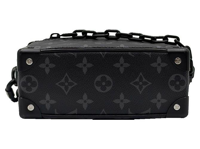 Louis Vuitton Borsa a tracolla Mini Soft Trunk in tela Monogram Eclipse - vista 7