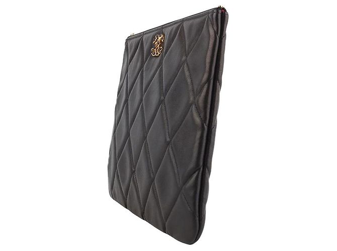 Chanel Clutch Nineteen in pelle di agnello con tasca Large - vista 2
