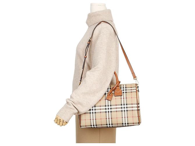 Burberry Borsa a spalla Bowling Tote - vista 10