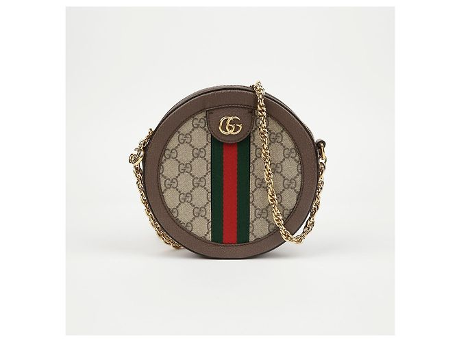 Gucci Borsa a tracolla mini rotonda Ophidia GG da donna - vista 2