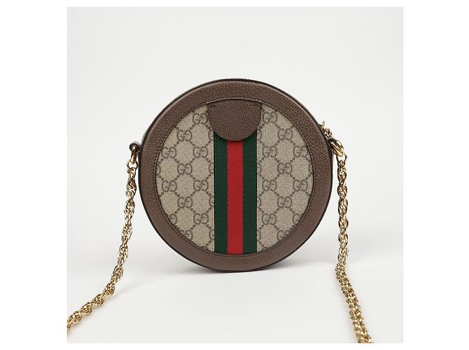 Gucci Borsa a tracolla mini rotonda Ophidia GG da donna - vista 4