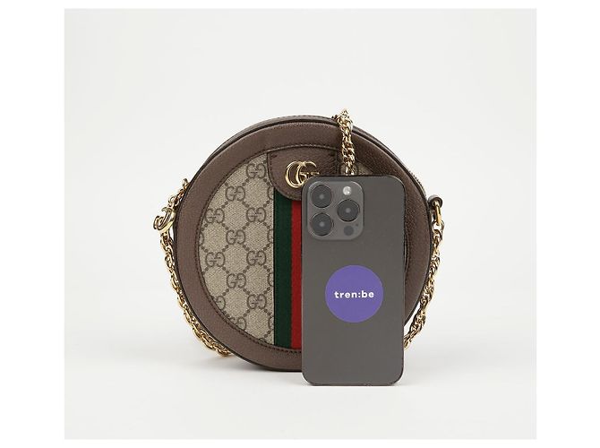 Gucci Borsa a tracolla mini rotonda Ophidia GG da donna - vista 8