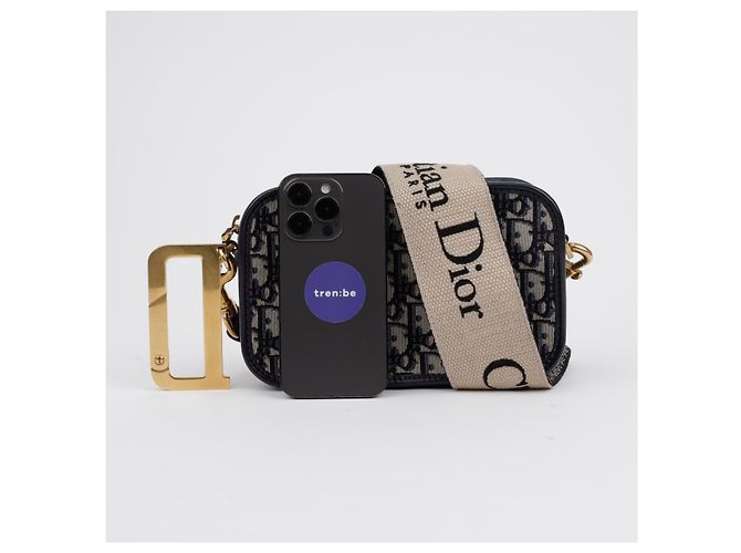 Dior Clutch Oblique Quake Blue - vista 12