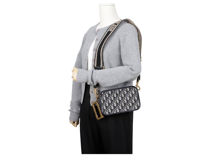 Dior Clutch Oblique Quake Blue - vista 14