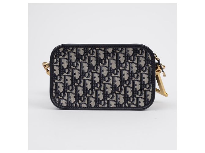 Dior Clutch Oblique Quake Blue - vista 2