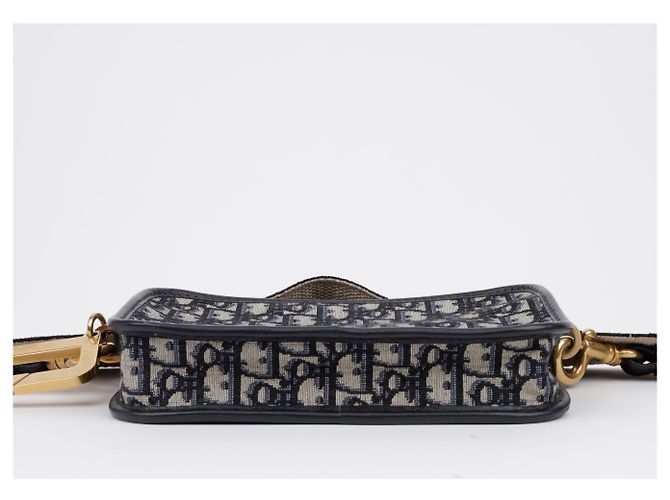 Dior Clutch Oblique Quake Blue - vista 7
