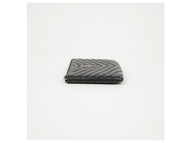 Autre Marque SAINT LAURENT Monogramm Pouch Leder - Ansicht 4