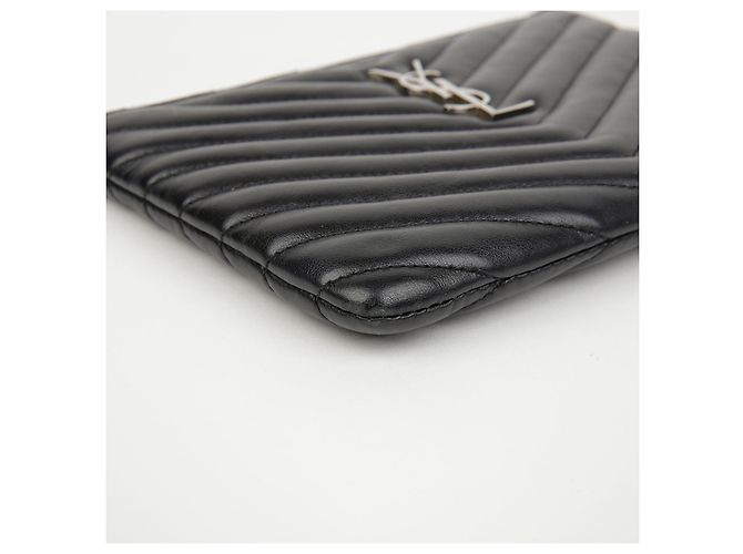 Autre Marque SAINT LAURENT Monogramm Pouch Leder - Ansicht 6