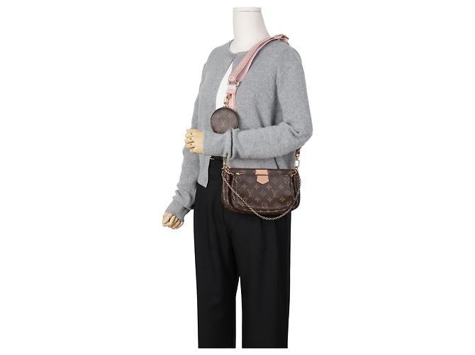 Louis Vuitton Multi Pochette Accessories Monogram Rose Claire - vista 18