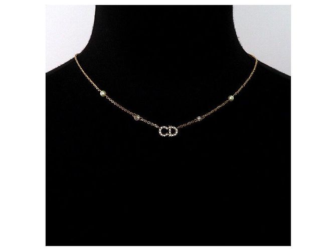 Dior Collana da donna CLAIR LUNE con perle e cristalli, finitura dorata - vista 2