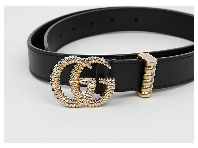 Gucci GG Marmont Torsion Slim Gürtel Black - Ansicht 2
