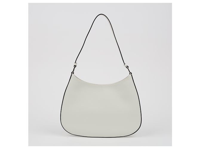 Prada Borsa a tracolla Cleo in pelle spazzolata White - vista 4