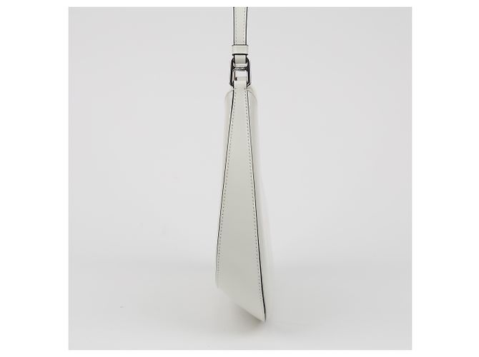 Prada Borsa a tracolla Cleo in pelle spazzolata White - vista 5