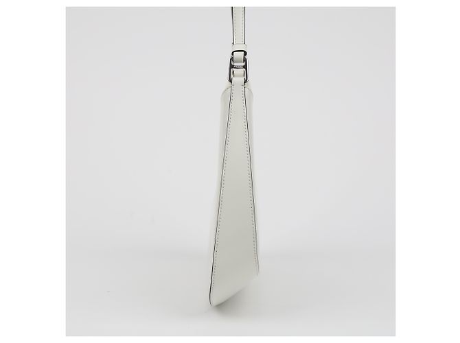 Prada Borsa a tracolla Cleo in pelle spazzolata White - vista 6