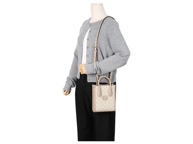 Gucci Interlocking Mini Tote Bag Beige - Ansicht 17