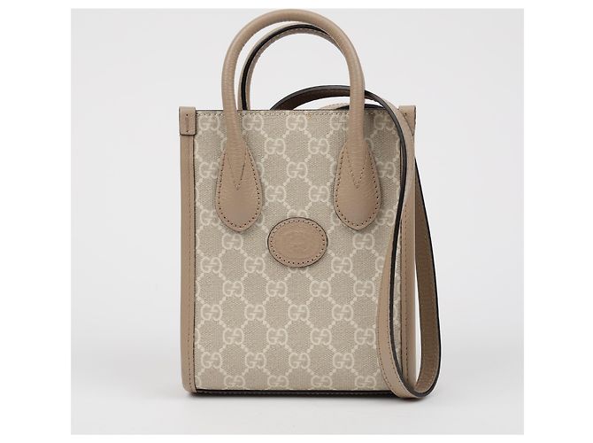 Gucci Interlocking Mini Tote Bag Beige - Ansicht 2