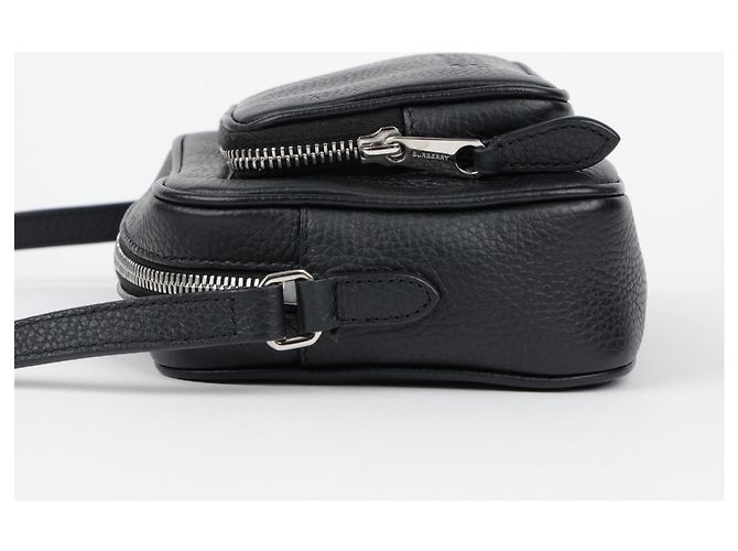 Burberry Picca borsa camera goffrata Nero - vista 5