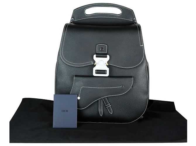 Zaino Dior in pelle marrone - vista 7