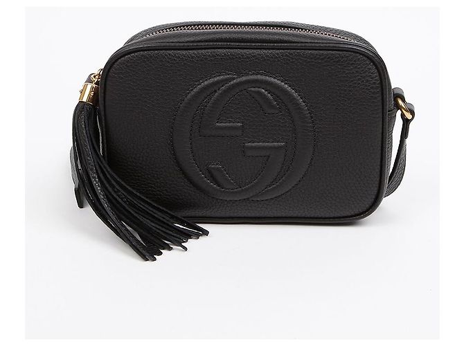 Gucci Borsa Soho Disco Bag in pelle mini nera - vista 2