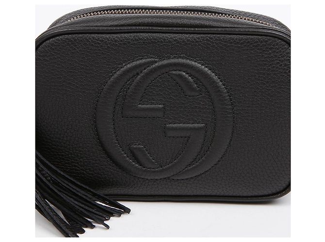 Gucci Borsa Soho Disco Bag in pelle mini nera - vista 3