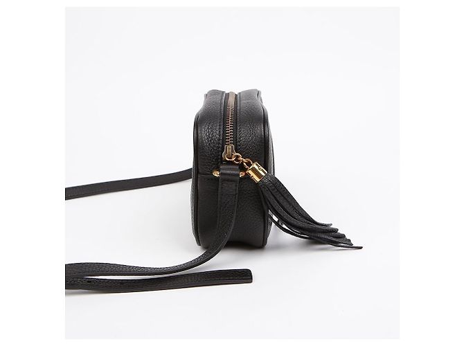 Gucci Borsa Soho Disco Bag in pelle mini nera - vista 5