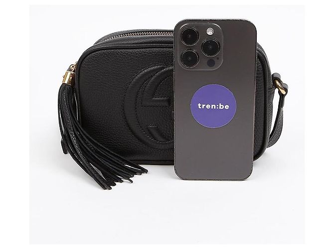 Gucci Borsa Soho Disco Bag in pelle mini nera - vista 7
