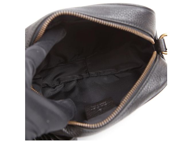 Gucci Borsa Soho Disco Bag in pelle mini nera - vista 8