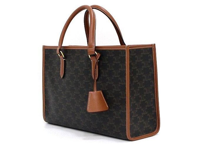 Céline Triomphe Canvas Horizontal Mini Cabas Tote Bag und Schultertasche - Ansicht 3
