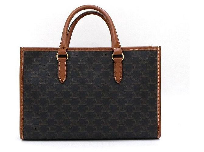 Céline Triomphe Canvas Horizontal Mini Cabas Tote Bag und Schultertasche - Ansicht 5