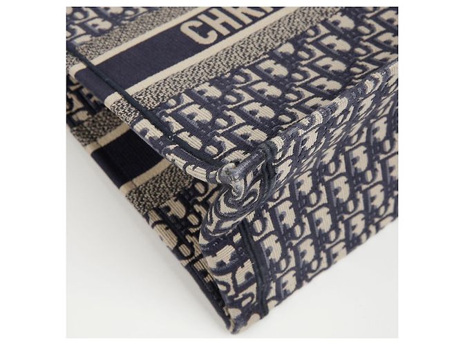 Dior Borsa Book Tote Medium Oblique da donna Blu - vista 10