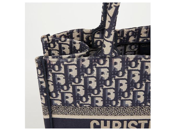 Dior Borsa Book Tote Medium Oblique da donna Blu - vista 2