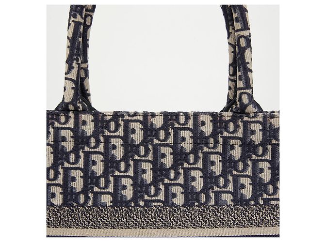 Dior Borsa Book Tote Medium Oblique da donna Blu - vista 3