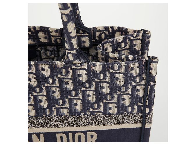 Dior Borsa Book Tote Medium Oblique da donna Blu - vista 4