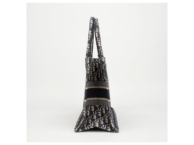 Dior Borsa Book Tote Medium Oblique da donna Blu - vista 8