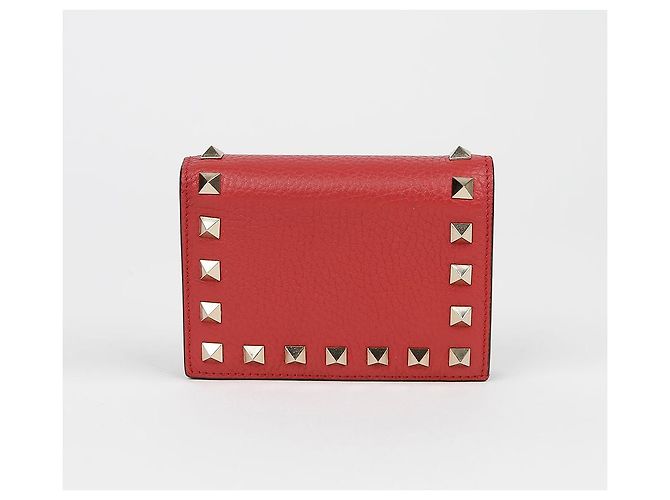 Valentino Rockstud Geldbörse Braun Leder - Ansicht 2